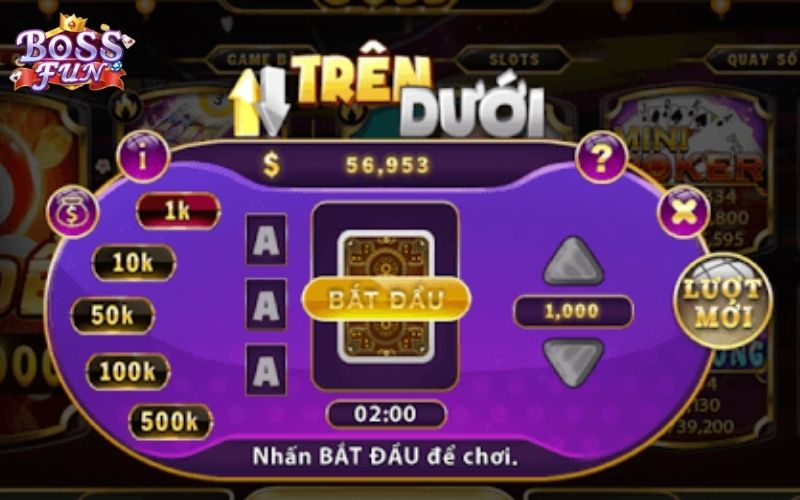 Trên dưới là dạng game bài giống với Tài xỉu thu hút nhiều người chơi