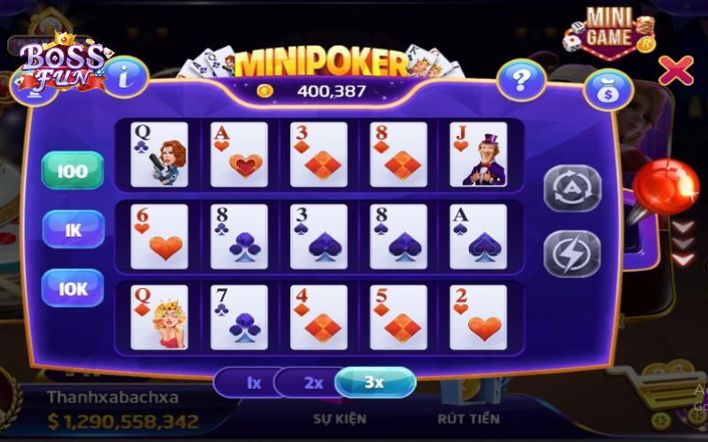 Một vài thông tin khái quát về game mini poker